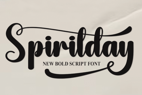 Spiritday: A Typeface for Bold and Memorable Designs
